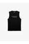 Sleeveless Crew Neck Printed Sports Tank Top - 3