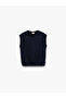 V Neck Basic Sleeveless Sweatshirt