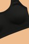 Women's Black Sports Bustier – Padded, Ribbed, Casual Comfort, Suitable for Sports and Daily Use - 4