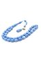 Ibrahim Uysal Signed Capsule Large Size Blue White Squeeze Amber Prayer Beads - 3