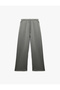 Regular Fit Modal Blend Pockets Tie Waist Straight Loose Leg Sweatpants - 3