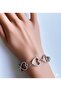 Silver Color Women's Bracelet with Heart