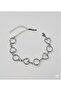 Silver Color Women's Bracelet with Heart - 3