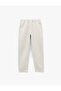 Cotton Pocket Detail Relaxed Cut Waist Lace up Canvas Pants - 3