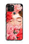 Infinix Smart 6 Protective Case Cover Girl Face Hide In Flowers Art - 2
