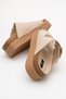 Beige Double Buckle Casual Women's Slippers - 4