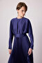 PLEATED SATIN DRESS - 3