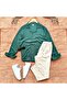 Bürümcük Crinkle Fabric Summer Lycra Men's Shirt Pants Set