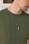 Men's Khaki Fit Textured Short Sleeve Crew Neck Knitwear T-Shirt - 6