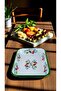 No 28 Enamel Rectangle Plate Dish Breakfast Camping Picnic - 4