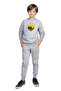 3-Piece Boy's Printed Kangaroo Pocket Hooded/O-Collar Track Suit Set - 4