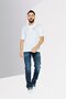 Men Classic Fit Embroidered Logo Short Sleeve Polo Shirt, White - 2