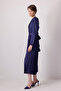 PLEATED SATIN DRESS - 4