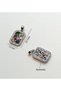 Rainbow Colored Stones and Zircon Mixed Stone Pendant, 22X12 mm – DIY Necklace Accessory - 4