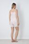 Women's Heart Patterned Lace Detail Rope Strap Shorts Set |   Ecru 50115-1442 - 4