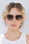 Gerda Silver Black Gradient Sunglasses