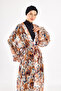 Single Pareo Kimono on Uv Protection Swimwear 1708 Beige - 7