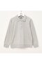 Girl's School Long Sleeve Thin Sweatshirt - K-0231 - Gray