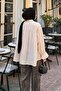 Roba Detailed Hijab Shirt Beige - 4