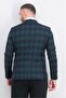 Men Regular Fit Long Sleeve Plaid Blazer, Multicolor - 3