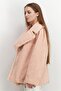 Women Plushy Long Sleeves Reversible Jacket, Pale Pink - 4