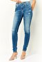 Women Skinny Fit Washed Stretchable Jeans, Blue