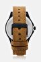 Men TDWGB2183004 Leather Analog Watch 46 mm, Brown - 5
