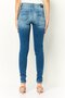 Women Skinny Fit Washed Stretchable Jeans, Blue - 2