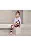 Kids Girls 2,Pairs Stripe Legging, Navy and Pink Combo