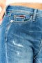 Women Skinny Fit Washed Stretchable Jeans, Blue - 4