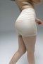 Women's High Waist Tummy and Belly Gathering Skin Color Gathering Boxer Corset - 4