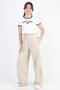 Girl's Casual Cut Combed Cotton Sweatpants with Pockets - 3