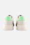 Women Brand Logo Lace Up Outdoor Shoes, Beige - 2