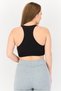 Women Brand Logo Padded Sports Bra, Black - 3