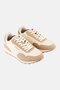 Men Brand Logo Lace Up Outdoor Shoes, Beige
