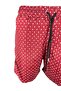 Burgundy Patterned Mesh Zipper Pocket Swim Shorts - 2