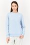 Women Sportswear Fit Long Sleeves Outdoor Sweatshirt, Light Blue