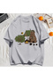 Y2K Vintage T-Shirt Tee Camping Cartoon Bear Print