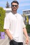 Men's Multipack Oversize Single Jersey 100% Cotton Fabric Crew Neck T-Shirt - 2