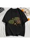 Y2K Vintage T-Shirt Tee Camping Cartoon Bear Print