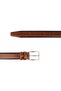 Classic Vegan Men's Belt High Quality Trouser Belt with Silver Buckle 3.5 cm - 2