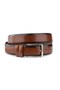 Classic Vegan Men's Belt High Quality Trouser Belt with Silver Buckle 3.5 cm