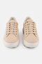 Women Spherica Lace Up Casual Sneaker, Beige - 4