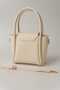 Medium Size Fluffy Form Hand and Shoulder Bag with Gold Lock - 2