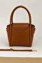 Medium Size Fluffy Form Hand and Shoulder Bag with Gold Lock - 2