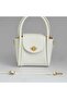 Medium Size Fluffy Form Hand and Shoulder Bag with Gold Lock