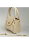 Medium Size Fluffy Form Hand and Shoulder Bag with Gold Lock - 4