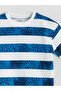 Lcw Crew Neck Striped Combed Cotton Boy's T-Shirt - 3