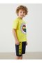 New Season Fenerbahce Printed Boys' T-Shirt and Shorts Set of 2 - S5Fn35Z1
