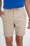 Men's Comfort Fit Comfortable Fit Lace-Up and Elastic Waist Flexible Cotton Casual Beige Shorts Bermuda 036 - 3